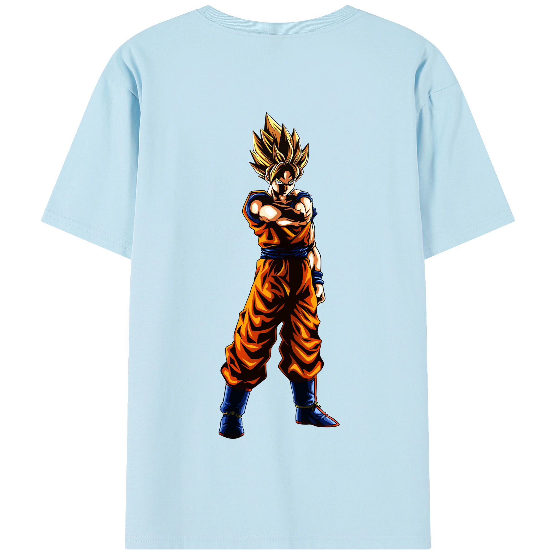 （画像用） ドラゴンボール 孫 悟飯（そんごはん）DRAGON BALL Son Gohan 綿100％半袖Tシャツ（背面プリント）